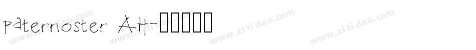 Paternoster AH字体转换